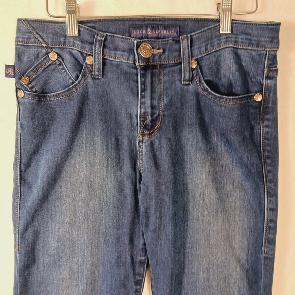 Rock & Republic Berlin Jeans, Size 8M, Straight/Skinny - Picture 8 of 16